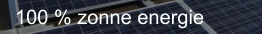 100 % zonne energie